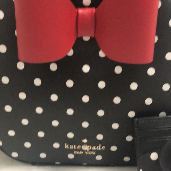 NWT Disney X Kate Spade New York Minnie Mouse Crossbody Bag and Card Holder - Picture 2 of 11